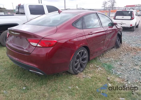 2015 Chrysler 200 S из США, поврежденный, VIN 1C3CCCBB6FN527254